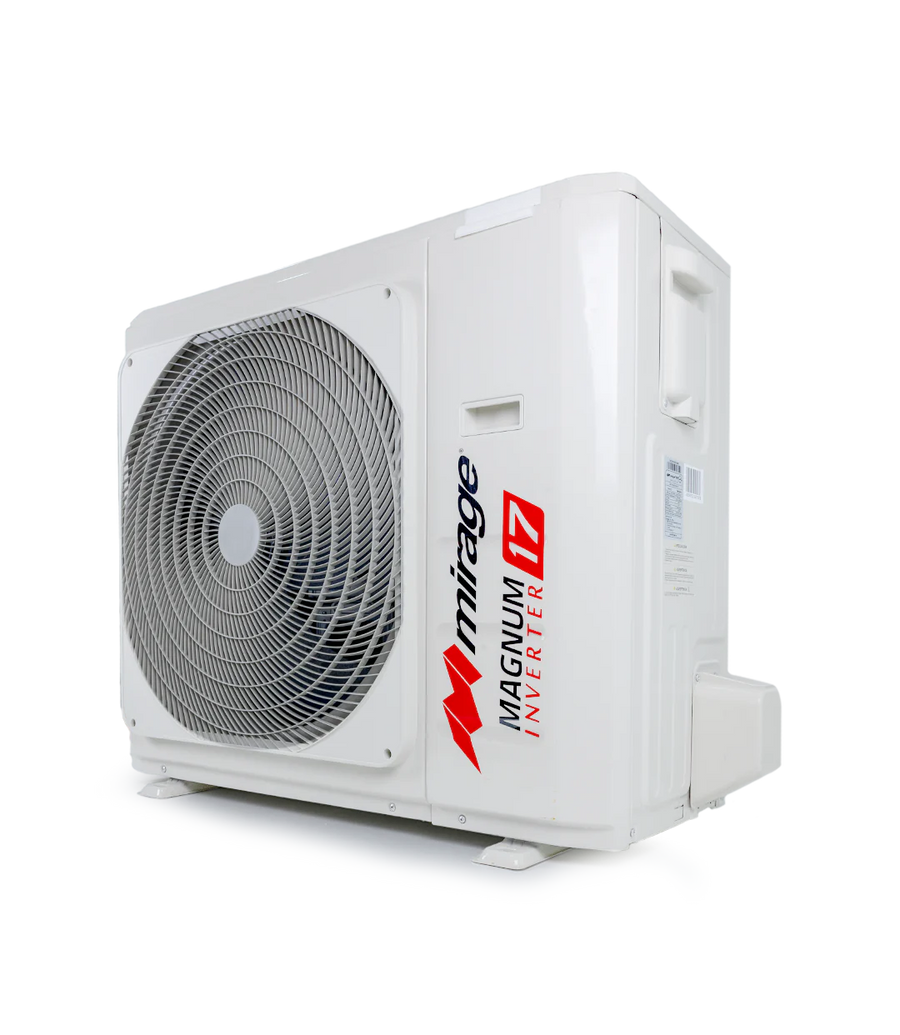 Set minisplit Mirage Inverter 17: evaporadora y condensadora
