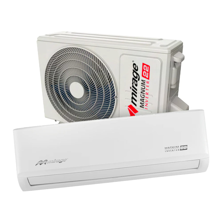 Detalle del minisplit Mirage Magnum 22 Inverter SEER 22