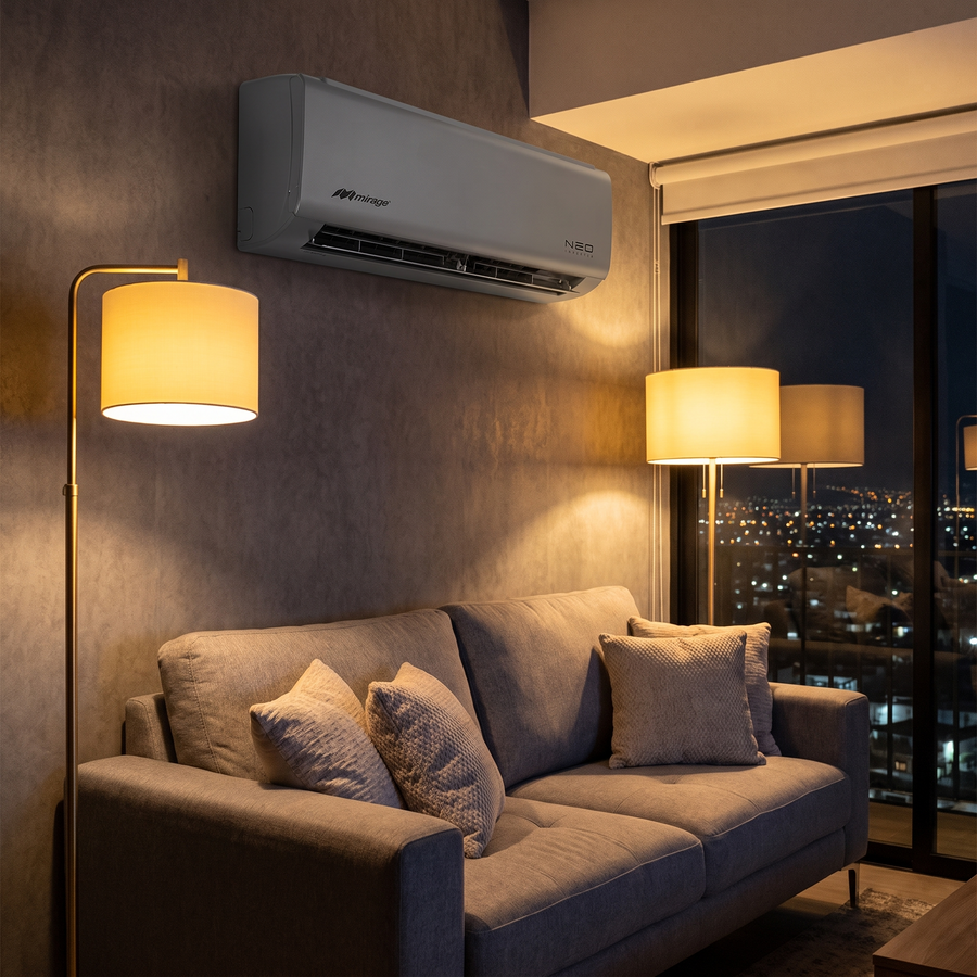 Mirage NEO Inverter, en sala de noche